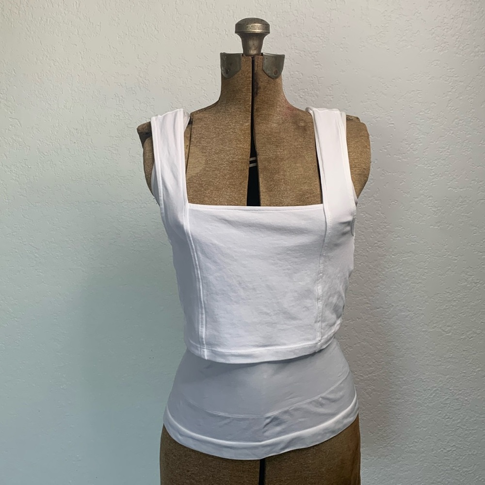 ASOS white crop top